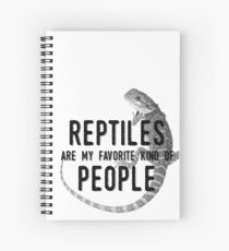 Cuaderno de espiral Los reptiles son mi tipo favorito de personas