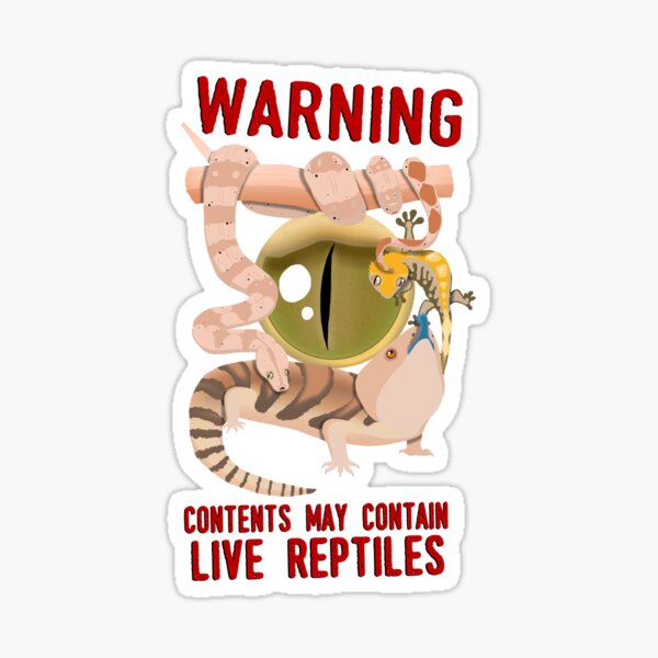 Item preview, WARNING: LIVE REPTILES designed and sold by AfroHerpkeeper.