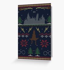 Hässlicher Potter-Weihnachtsstrickjacke Grußkarte
