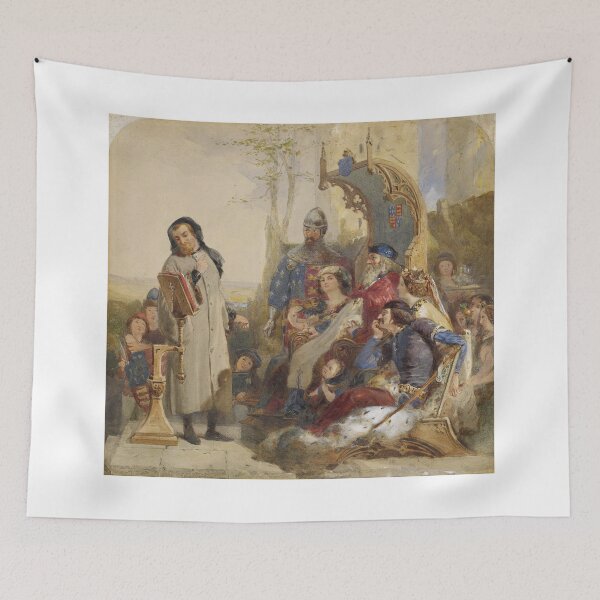 Item preview, Chaucer at the Court of Edward III (Ford Madox Brown) designed and sold by ArtHistorical.