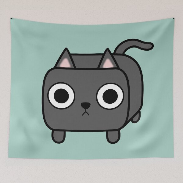 Item preview, Grey Kitty Cat Loaf designed and sold by Cali Draws Things.