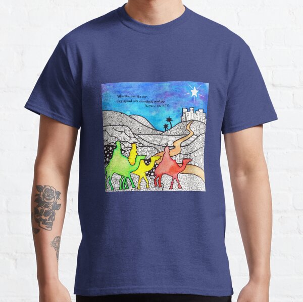 Watercolor Doodle | Three Wise Men Classic T-Shirt