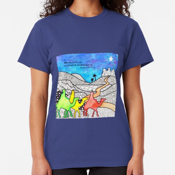 Watercolor Doodle | Three Wise Men Classic T-Shirt