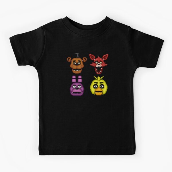 Five Nights at Freddy's 1 - Pixel art - The Classic 4 Kids T-Shirt