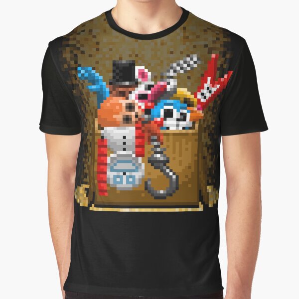 Five Nights at Freddy's 3 - Pixel art - What can we use? - Box of animatronics Graphic T-Shirt