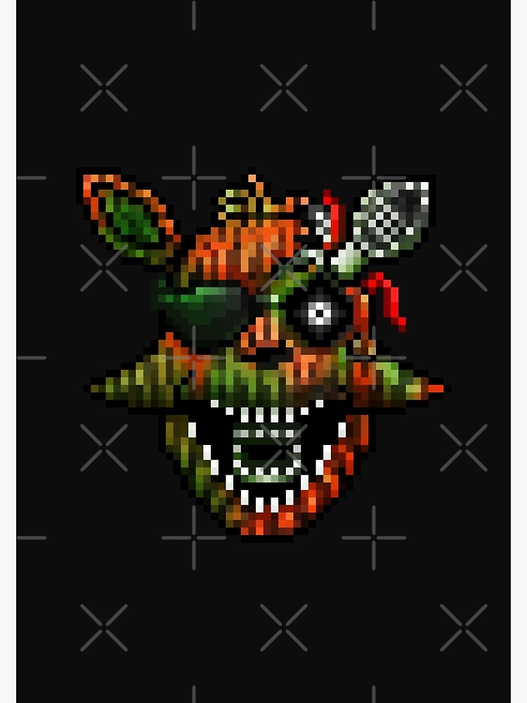 Five Nights at Freddys 4 - Mini Freddy - Pixel art Postcard for