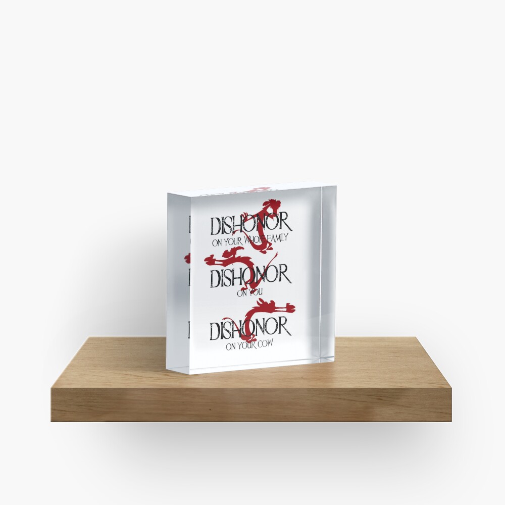 Dishonor! Acrylic Block