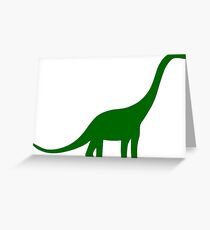 Brachiosaurus Dinosaur Greeting Card