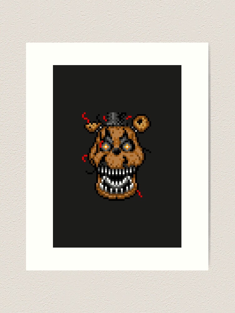 Five Nights at Freddys 4 - Nightmare Fredbear - Pixel art Poster for Sale  by GEEKsomniac