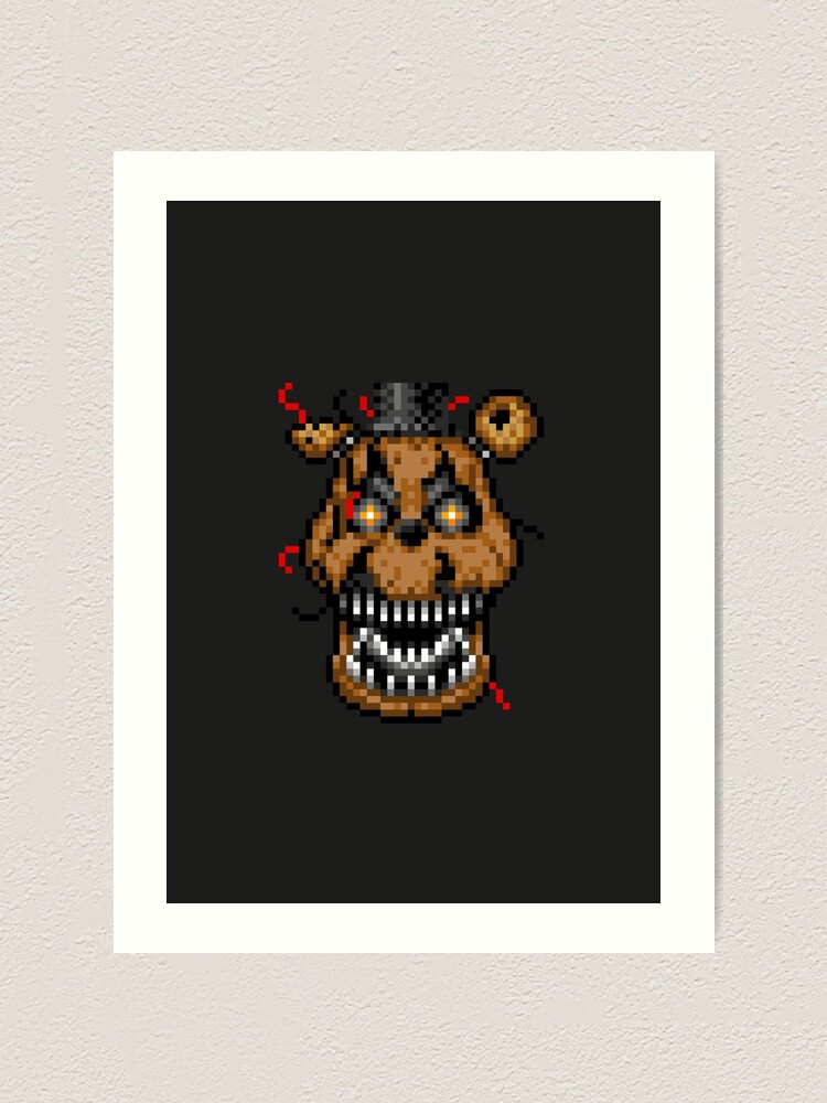 Five Nights at Freddys 4 - Mini Freddy - Pixel art Postcard for