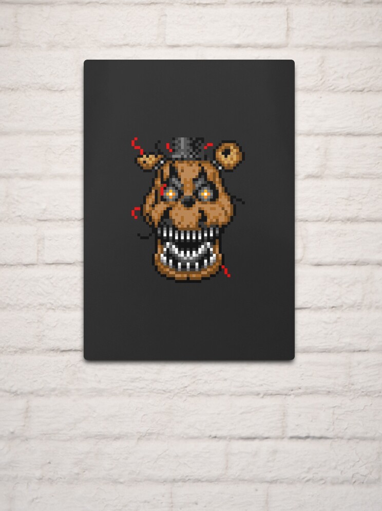 Five Nights at Freddys 4 - Nightmare Fredbear - Pixel art Duvet