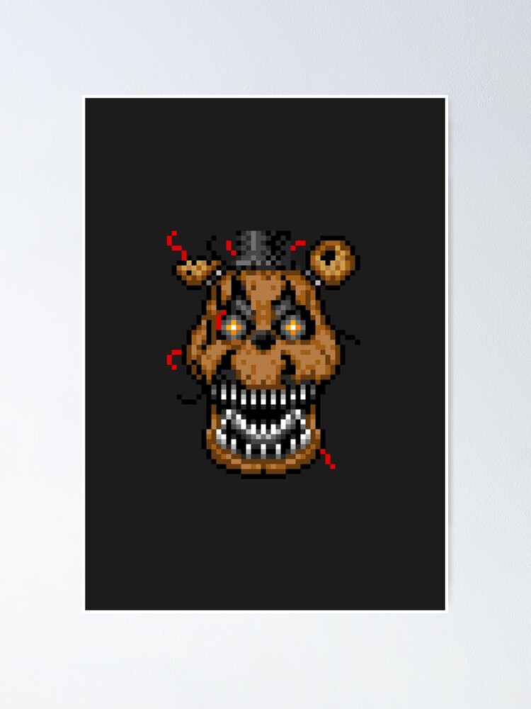 Five Nights at Freddys 4 - Nightmare Freddy - Pixel art Magnet for Sale by  GEEKsomniac