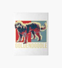 Cute Goldendoodle Dog Tshirt Art Board