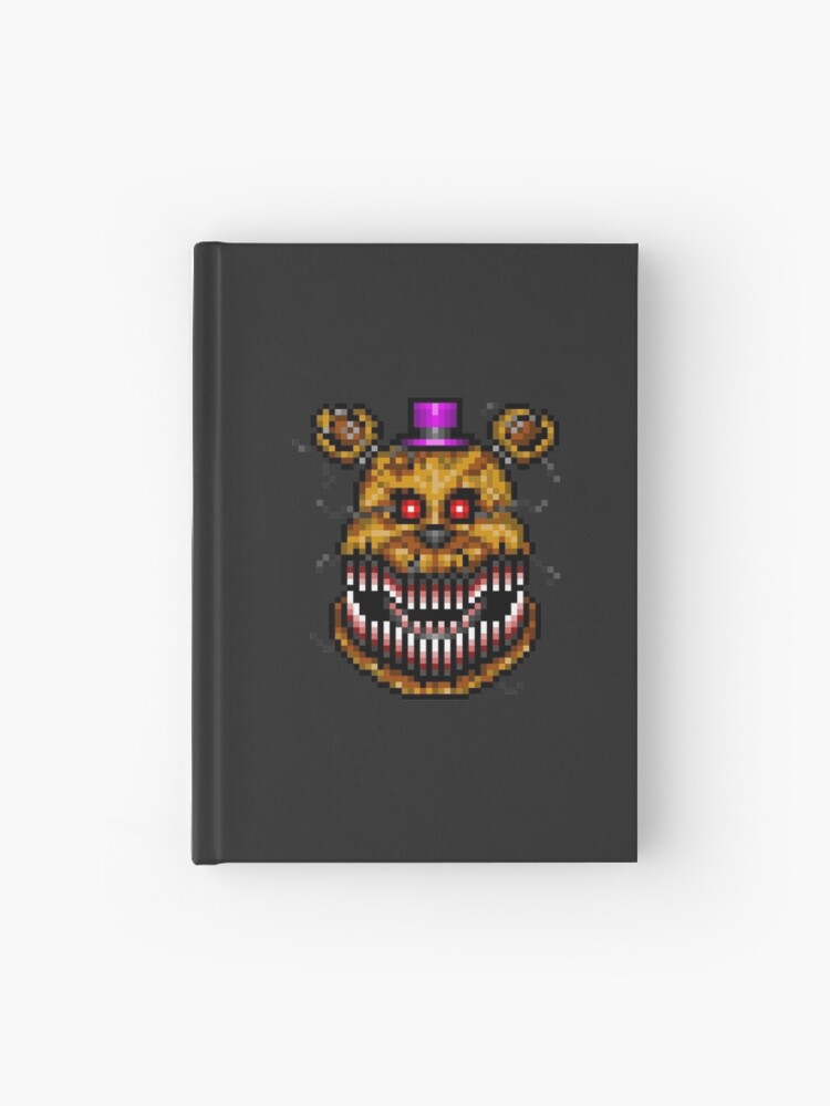 Nightmare fredbear v2 pixel art