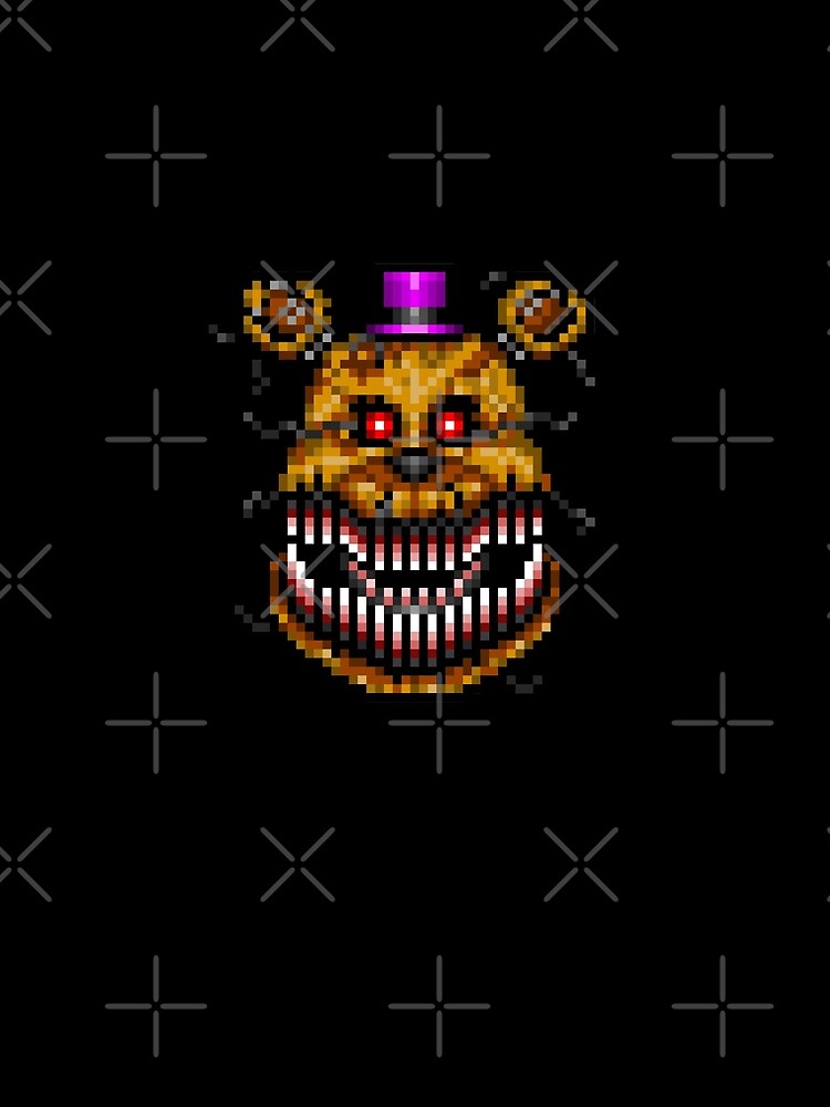 Five Nights at Freddys 4 - Nightmare Fredbear - Pixel art Poster for Sale  by GEEKsomniac