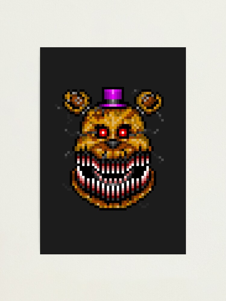 Five Nights at Freddys 4 - Nightmare Freddy - Pixel art Magnet for Sale by  GEEKsomniac