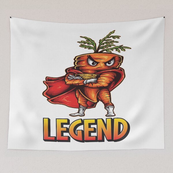 Artikelvorschau, Legend Angry Carrot Unglaublicher Superheld entworfen und verkauft von ProjectX23.