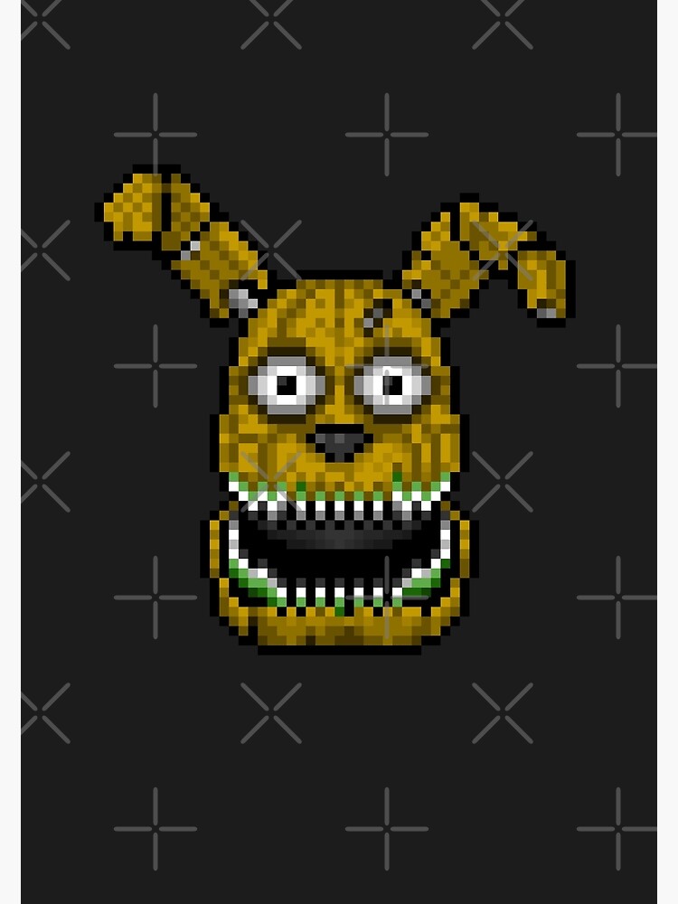 Five Nights at Freddys 4 - Mini Freddy - Pixel art Postcard for