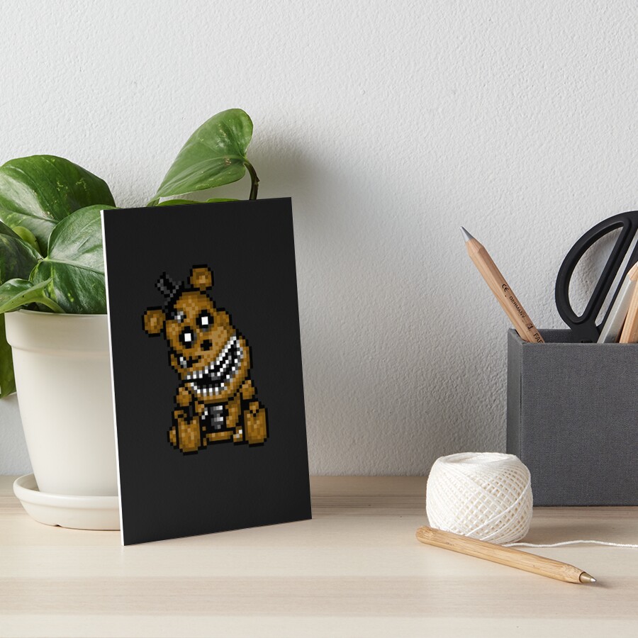 Five Nights at Freddys 4 - Mini Freddy - Pixel art Postcard for