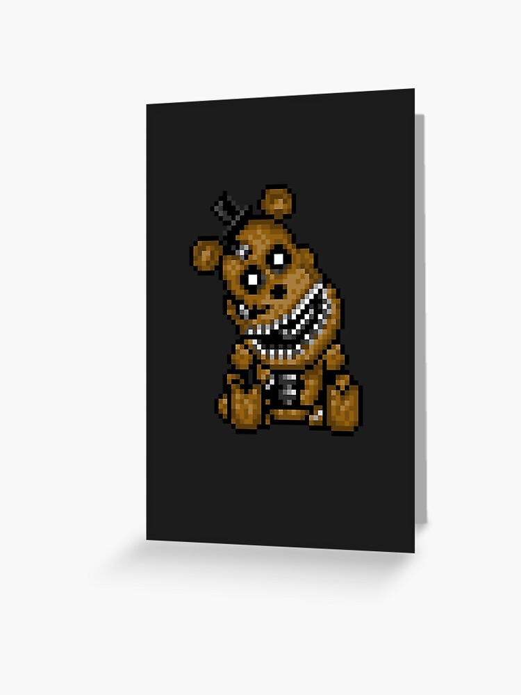 Five Nights at Freddys 4 - Nightmare Fredbear - Pixel art Sticker for Sale  by GEEKsomniac