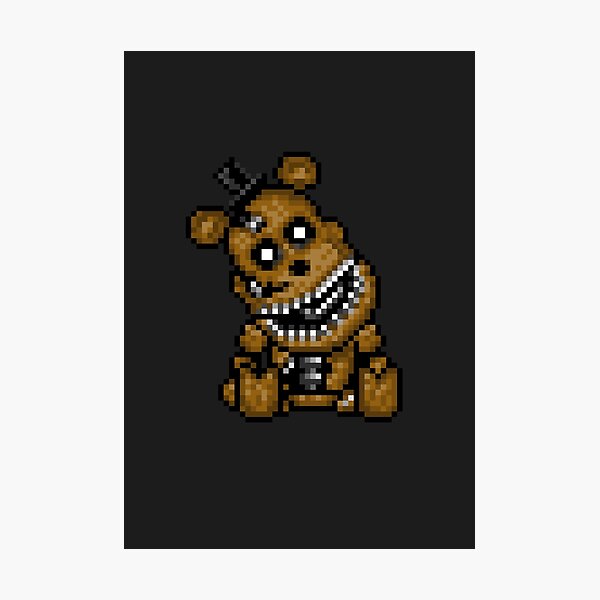 Lámina Fotográfica Five Nights At Freddys 4 Mini Freddy Pixel Art De Geeksomniac Redbubble 6954