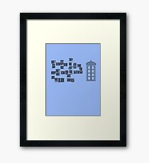 Don't Blink - Twisted Type Framed Print