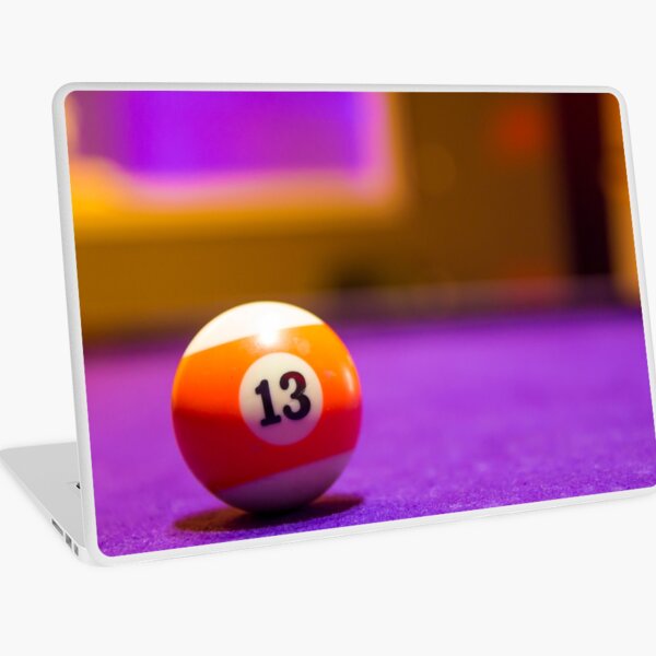 Billiard balls in a pool table Laptop Skin
