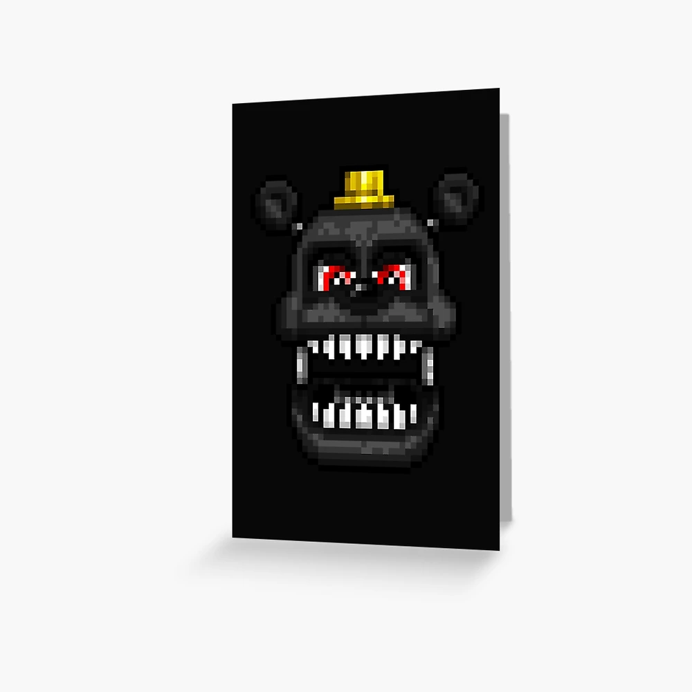 Adventure Withered Chica - FNAF World - Pixel Art Greeting Card