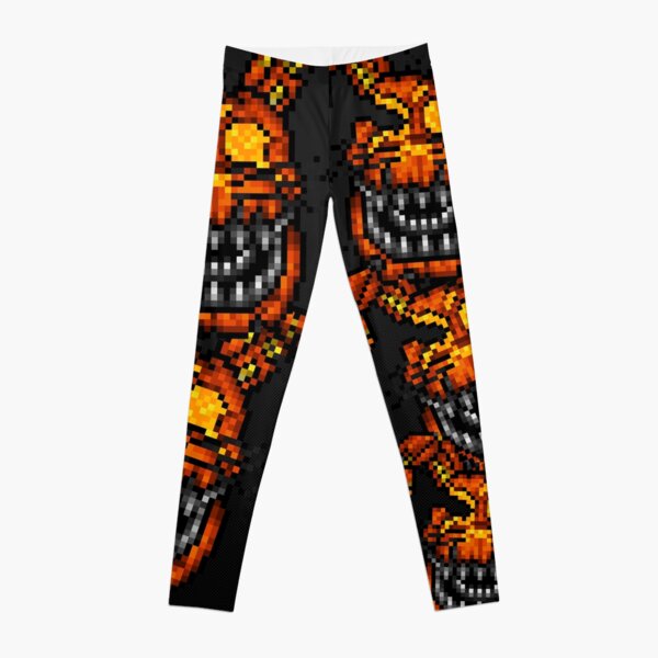 Jack O Bonnie Five Nights At Freddy S 4 Halloween Pixel Art Leggings By Geeksomniac Redbubble