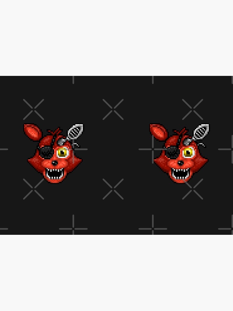 Withered foxy head pixel art