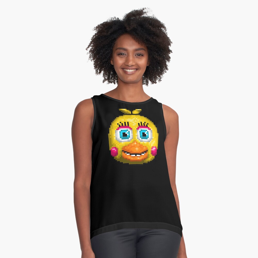 Adventure Toy Chica - FNAF World - Pixel Art | Sleeveless Top