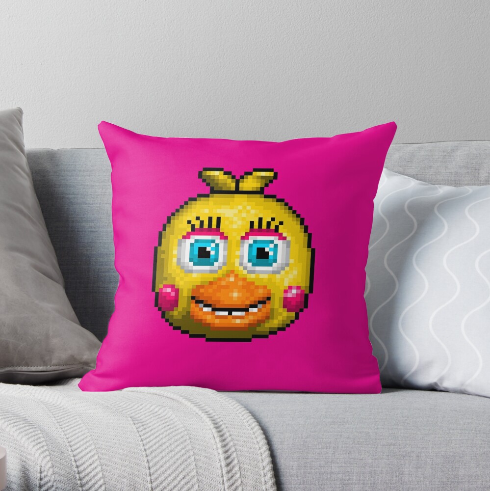 Adventure Toy Chica Fnaf World Pixel Art Throw Pillow By Geeksomniac Redbubble 1741