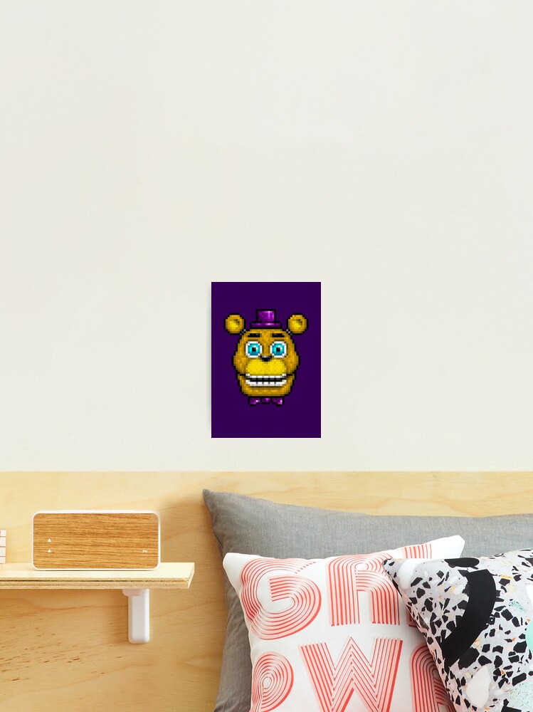 Adventure Nightmare Fredbear - FNAF World - Pixel Art Art Print for Sale  by GEEKsomniac