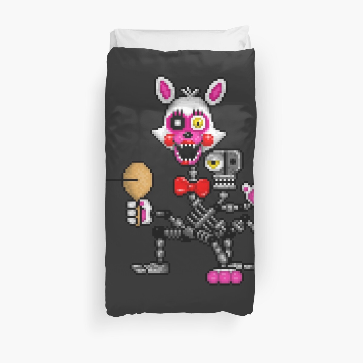 Fnaf World Adventure Mangle Pixel Art Duvet Cover By Geeksomniac Redbubble 9290