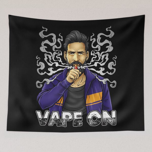 Item preview, Vape On Illustration | Bearded Vaper | Mech Mod designed and sold by anziehend.