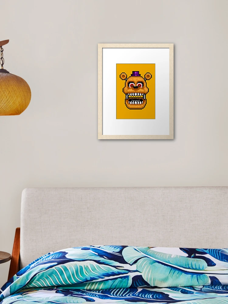 Adventure Nightmare Fredbear - FNAF World - Pixel Art Art Print for Sale  by GEEKsomniac