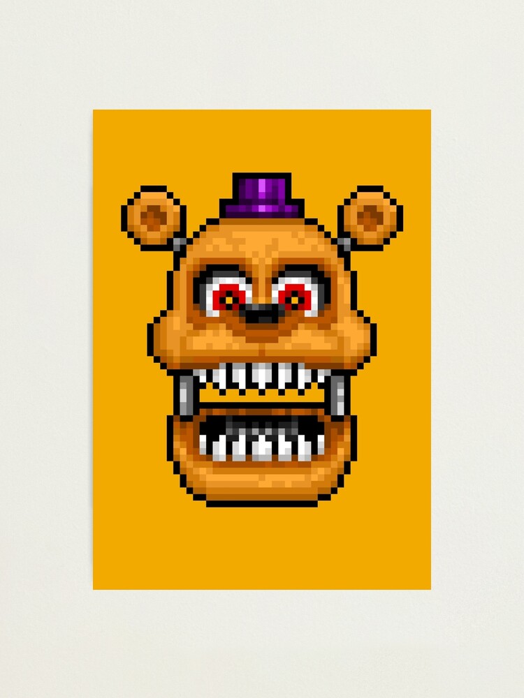 Adventure Withered Foxy - FNAF World - Pixel Art Photographic Print for  Sale by GEEKsomniac