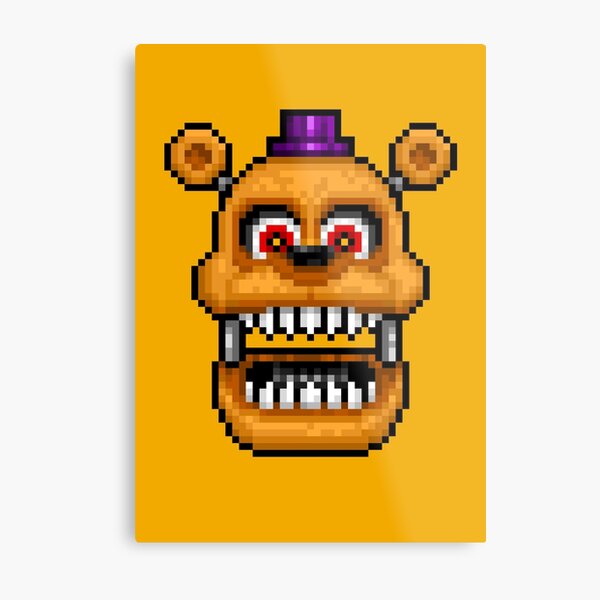 Nightmare Fredbear Metal Prints for Sale