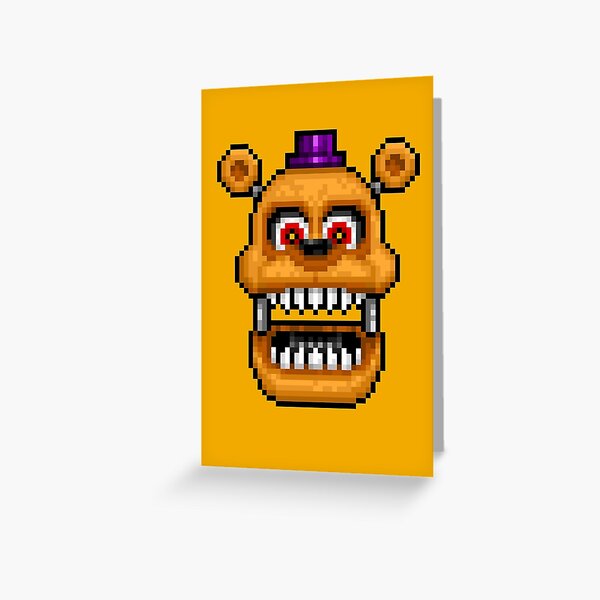 Adventure Nightmare - FNAF World - Pixel Art | Greeting Card