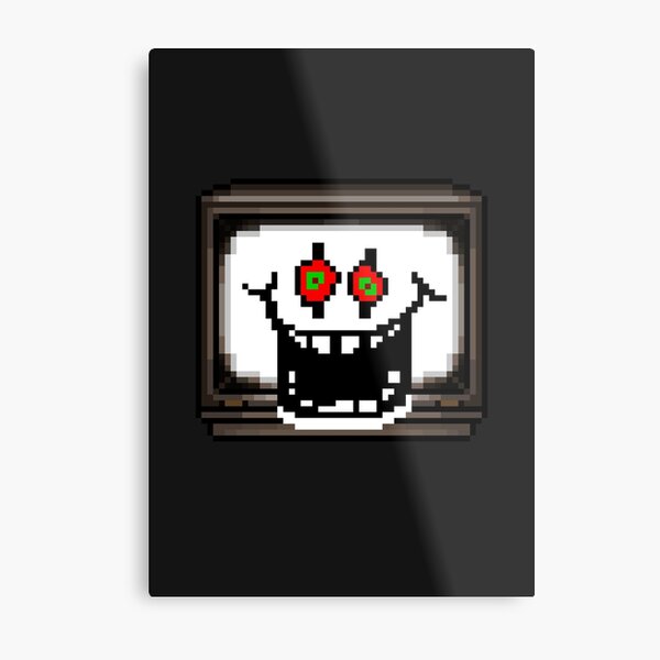 Flowey Omega Undertale Pixel Art Metal Print By Geeksomniac Redbubble