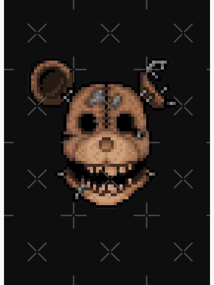 Five Nights at Freddy's 2 - Pixel art - Withered Old Freddy Art Board  Print for Sale by GEEKsomniac