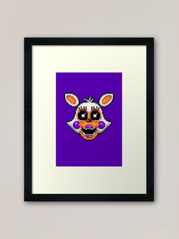 Lolbit - FNAF World - Pixel Art | Metal Print