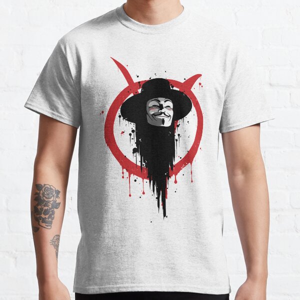 V para Vendetta Ink Camiseta clásica
