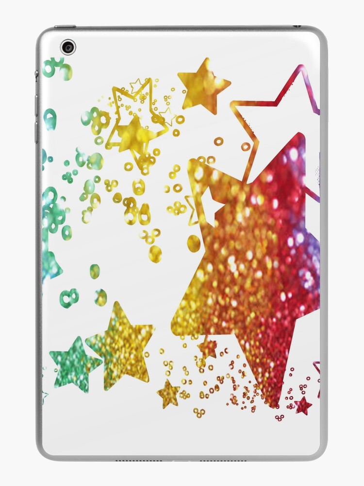 All Over Rainbow Glitter Stars | iPad Case & Skin