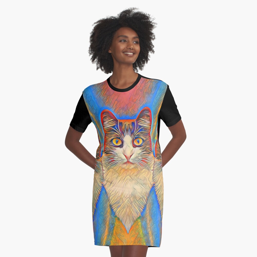 Item preview, Graphic T-Shirt Dress designed and sold by blackhalt.
