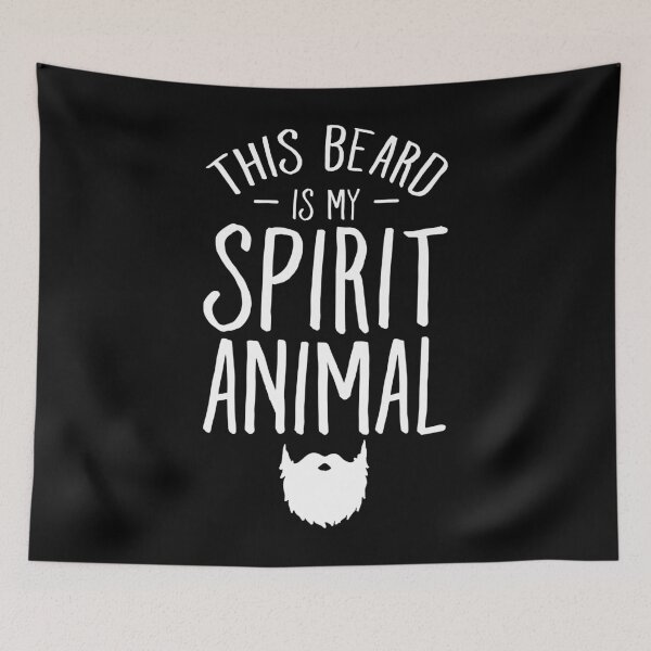 Item preview, This beard is my spirit animal - Bearded Man designed and sold by Captain Mood.