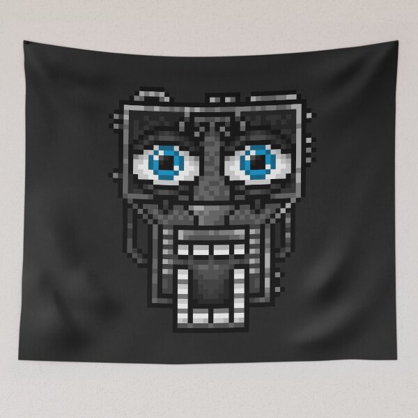 Item preview, Five Nights at Freddy's 1 - Pixel art - Endoskeleton - Blue designed and sold by GEEKsomniac.