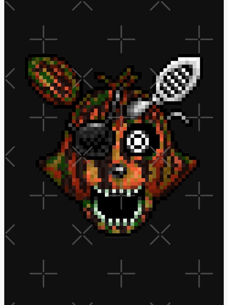 Adventure Withered Foxy - FNAF World - Pixel Art Photographic Print for  Sale by GEEKsomniac