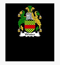 Winder Coat of Arms - Family Crest Shirt Photographic Print
