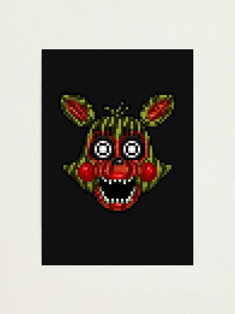 Adventure Withered Foxy - FNAF World - Pixel Art Photographic Print for  Sale by GEEKsomniac